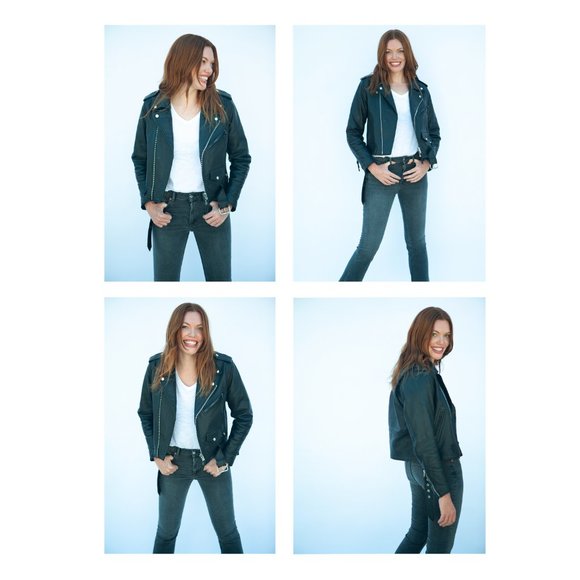 BRAND NEW Classic Women's Leather Motorcycle Jacket -Size M - Picture 7 of 11